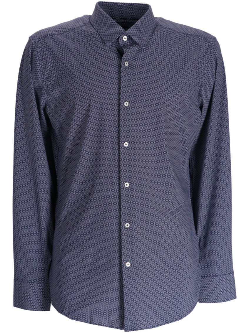 Blue Printed Shirt