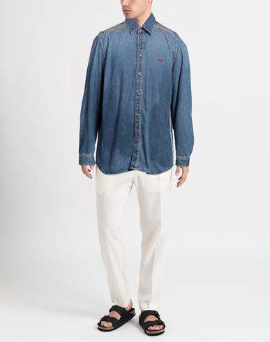 Man Denim shirt Blue