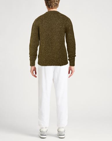 Officine Générale Man Sweater Military green Size L Alpaca wool, Cotton, Polyamide, Wool