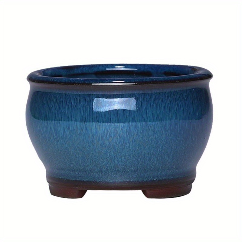 TEMU Round Planters Pots For Indoor Outdoor Plants, Round Rustic Container Modern Large Flower Pots For Gardening Home Desktop Office Decor