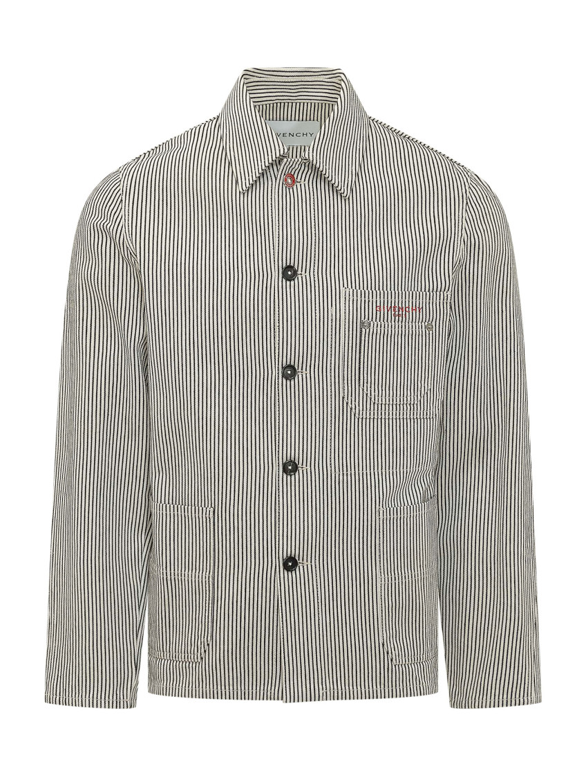 White Stripes Regular Jacket