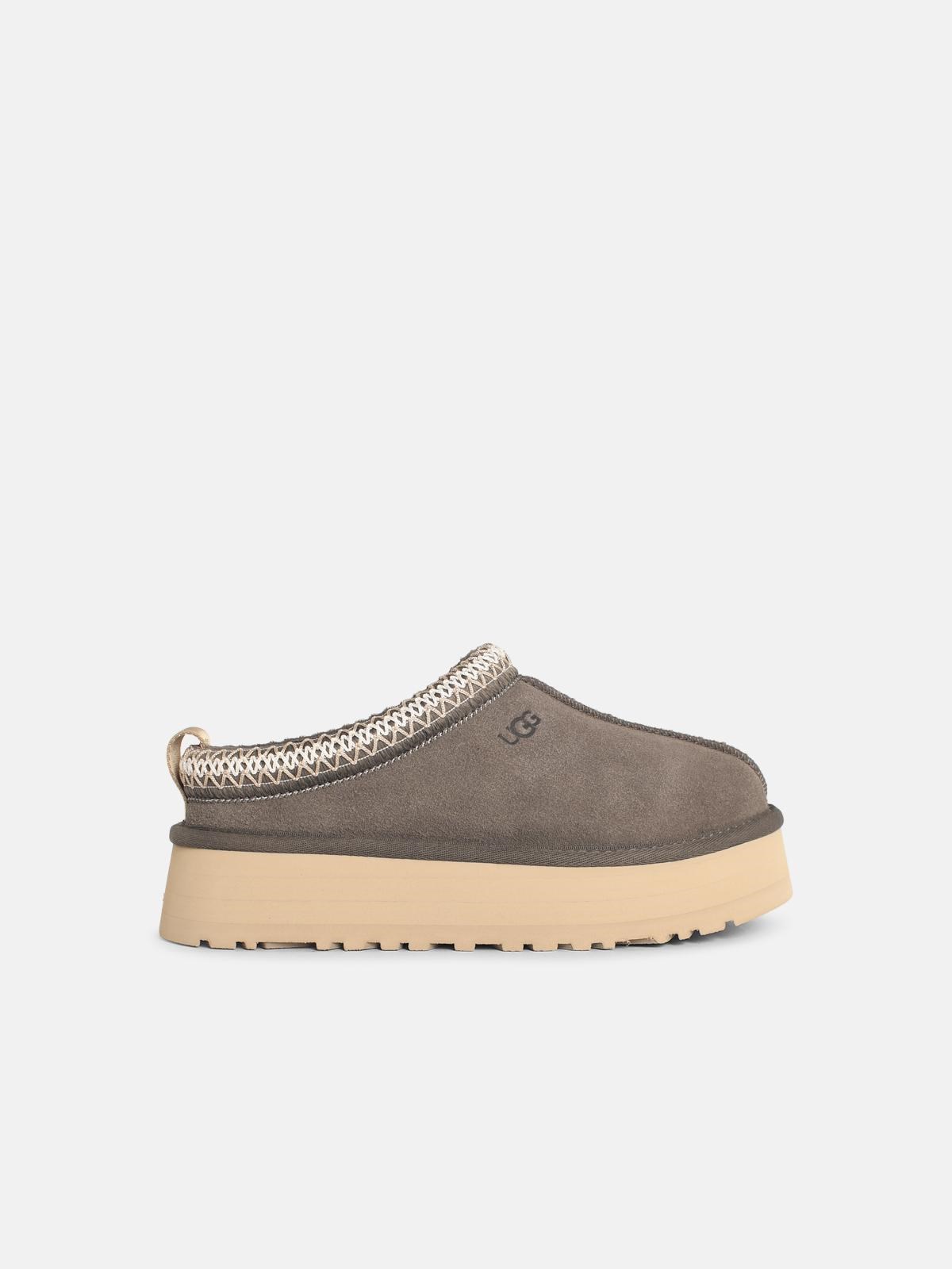 'Tazz Ii' Grey Suede Slippers