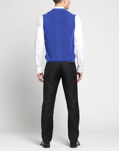Man Cardigan Blue Size 40 Cotton