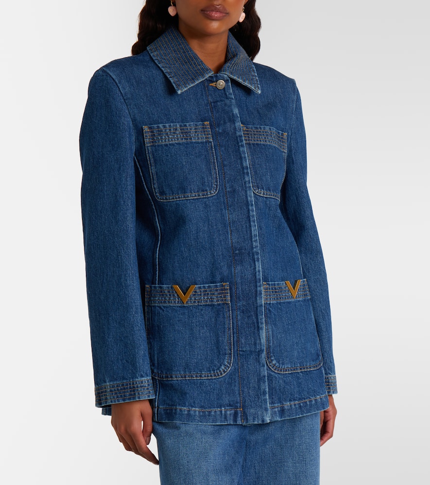 VGold denim field jacket