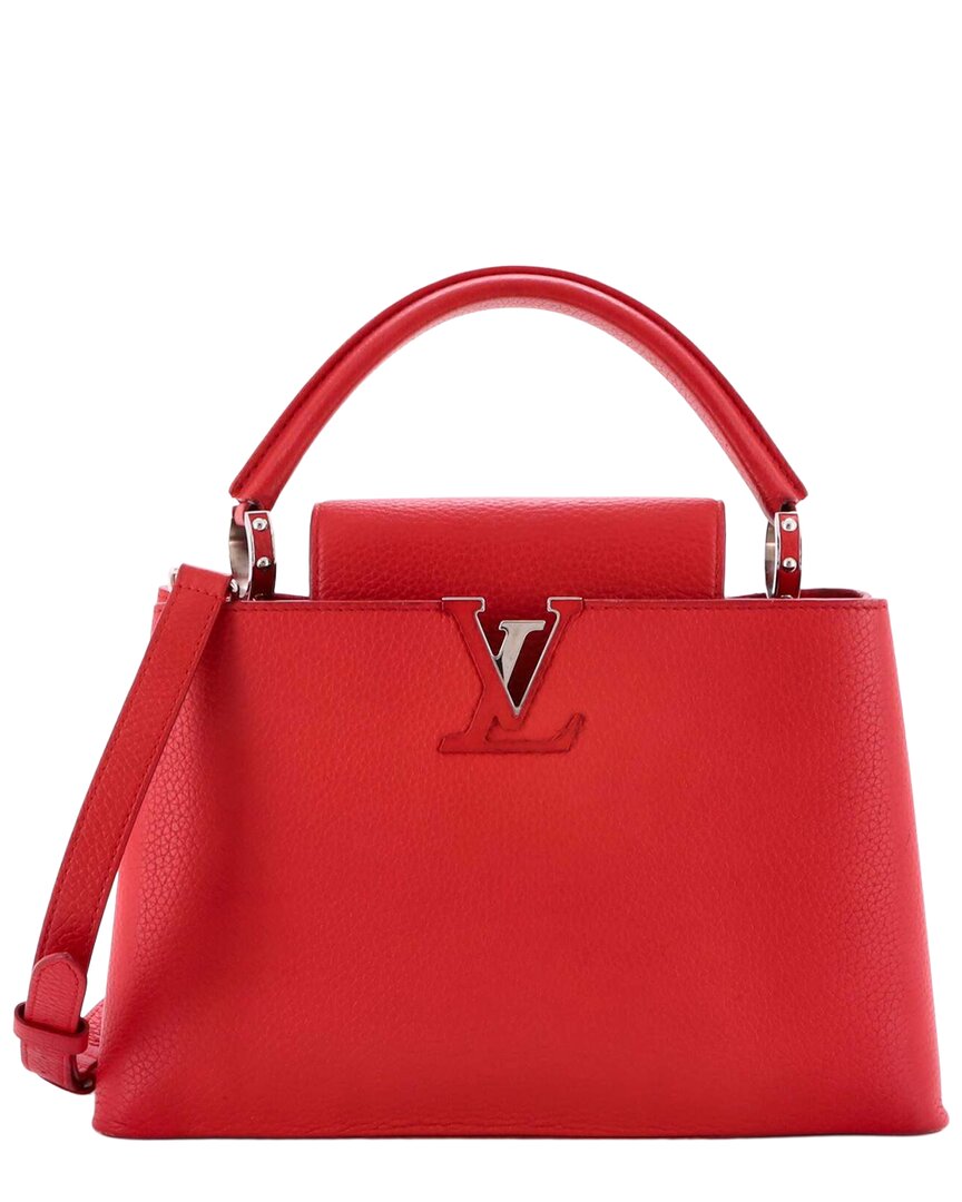 Red Sheep Leather Capucines PM (Authentic Pre-Loved)