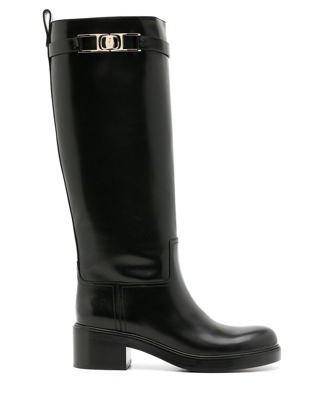 Gancini 55mm knee boots - Black