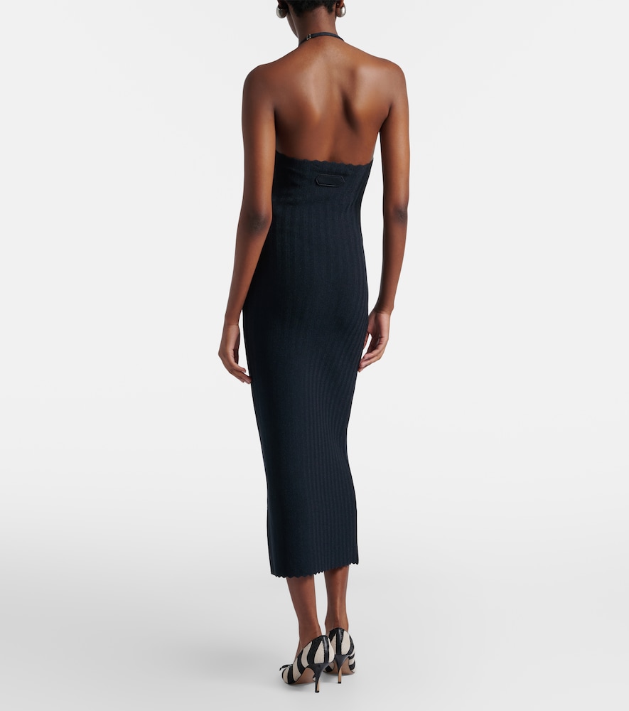 Tablier knitted midi dress