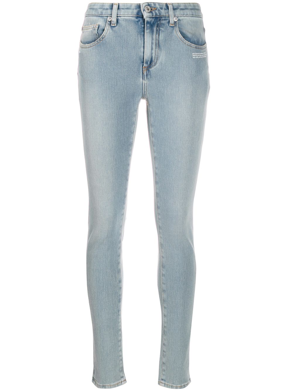 Embroidered details skinny jeans
