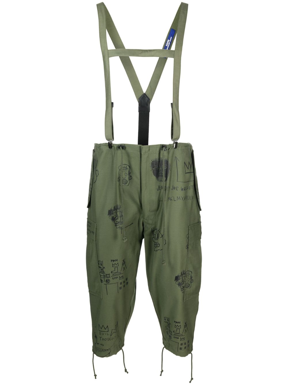 X Jean-Michel Basquiat cropped pants - Green