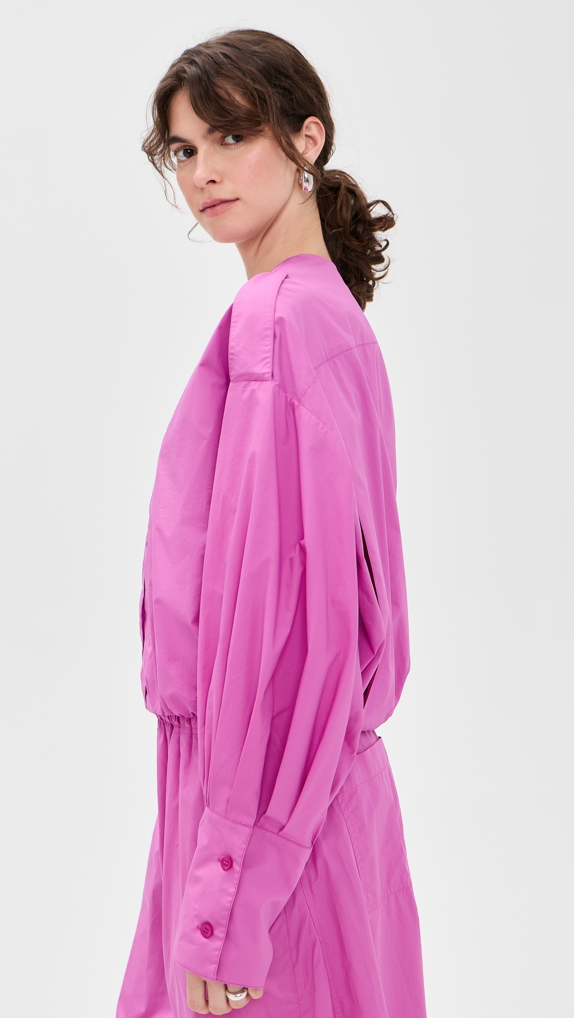 Diana Poplin Blouse Fuxia