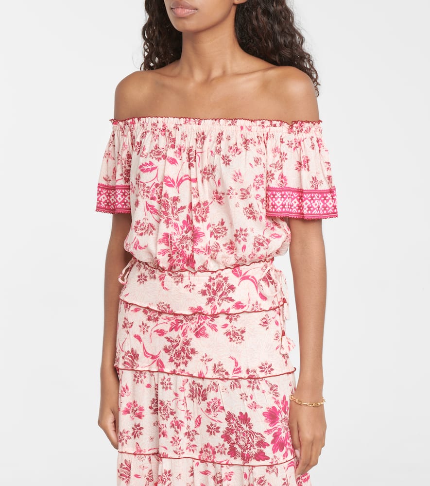 Camila floral maxi skirt