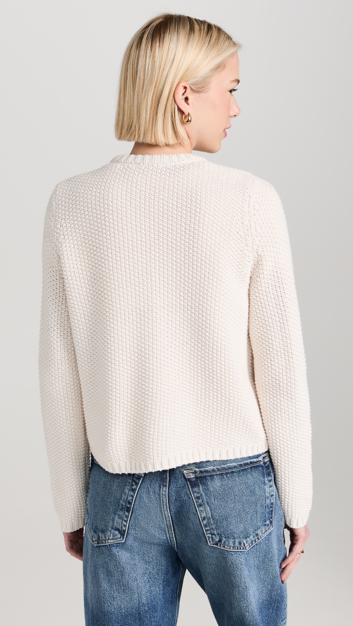Andrea Cropped Cardigan Moonstone