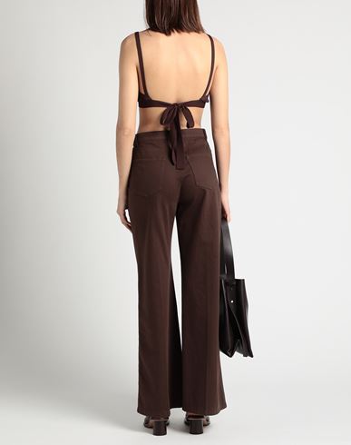 Jucca Woman Top Chocolate brown Size M Viscose, Polyamide