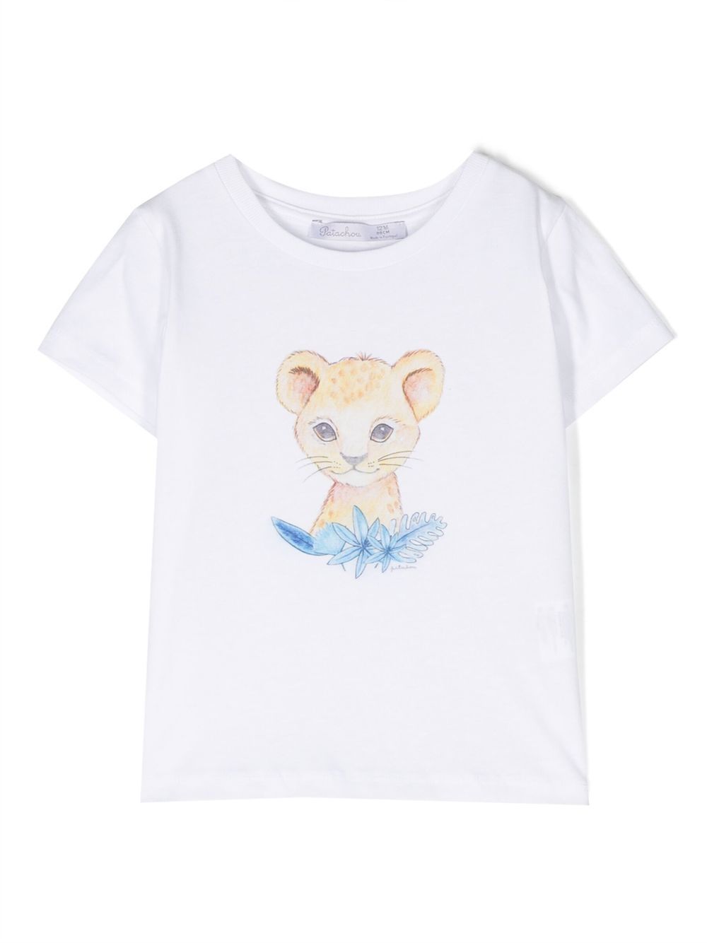 Baby Lion cotton T-shirt - White