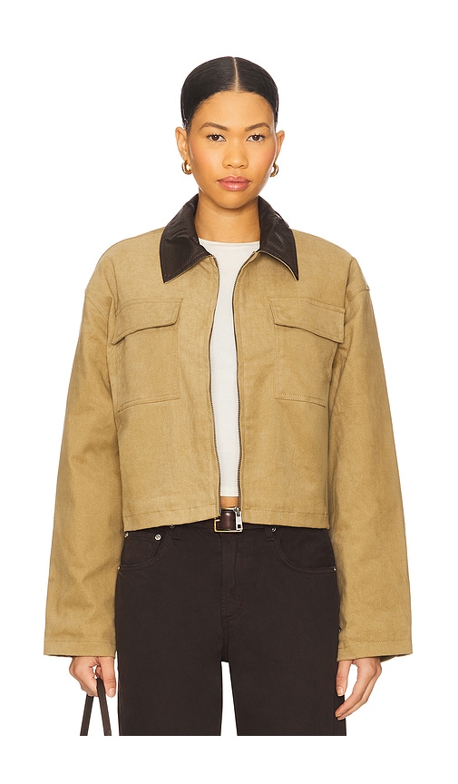 MORE TO COME Laura Jacket in Tan. - XL also in XXS
