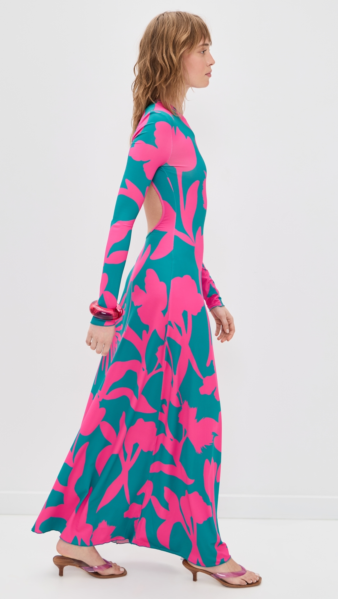 Sam Dress Fuchsia Flora