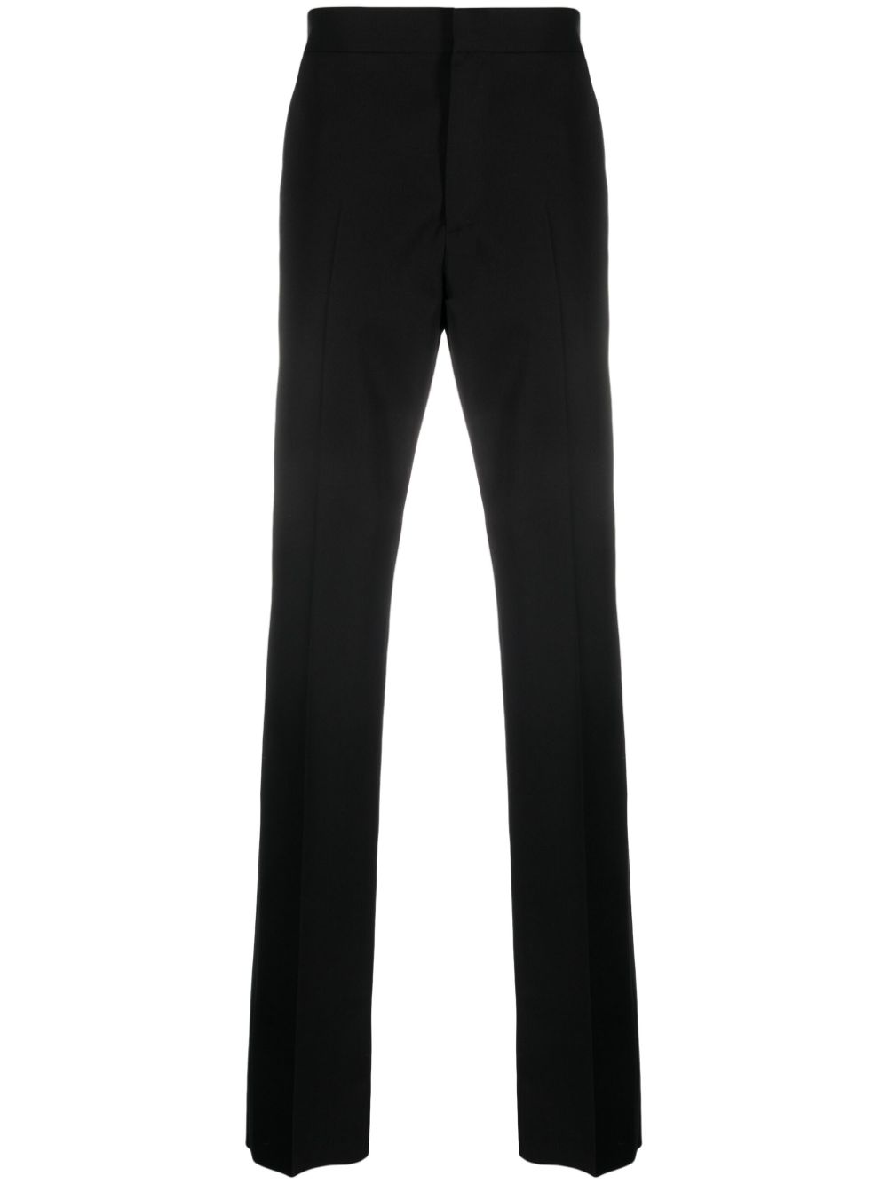 Concealed-fastening tailored trousers - Black