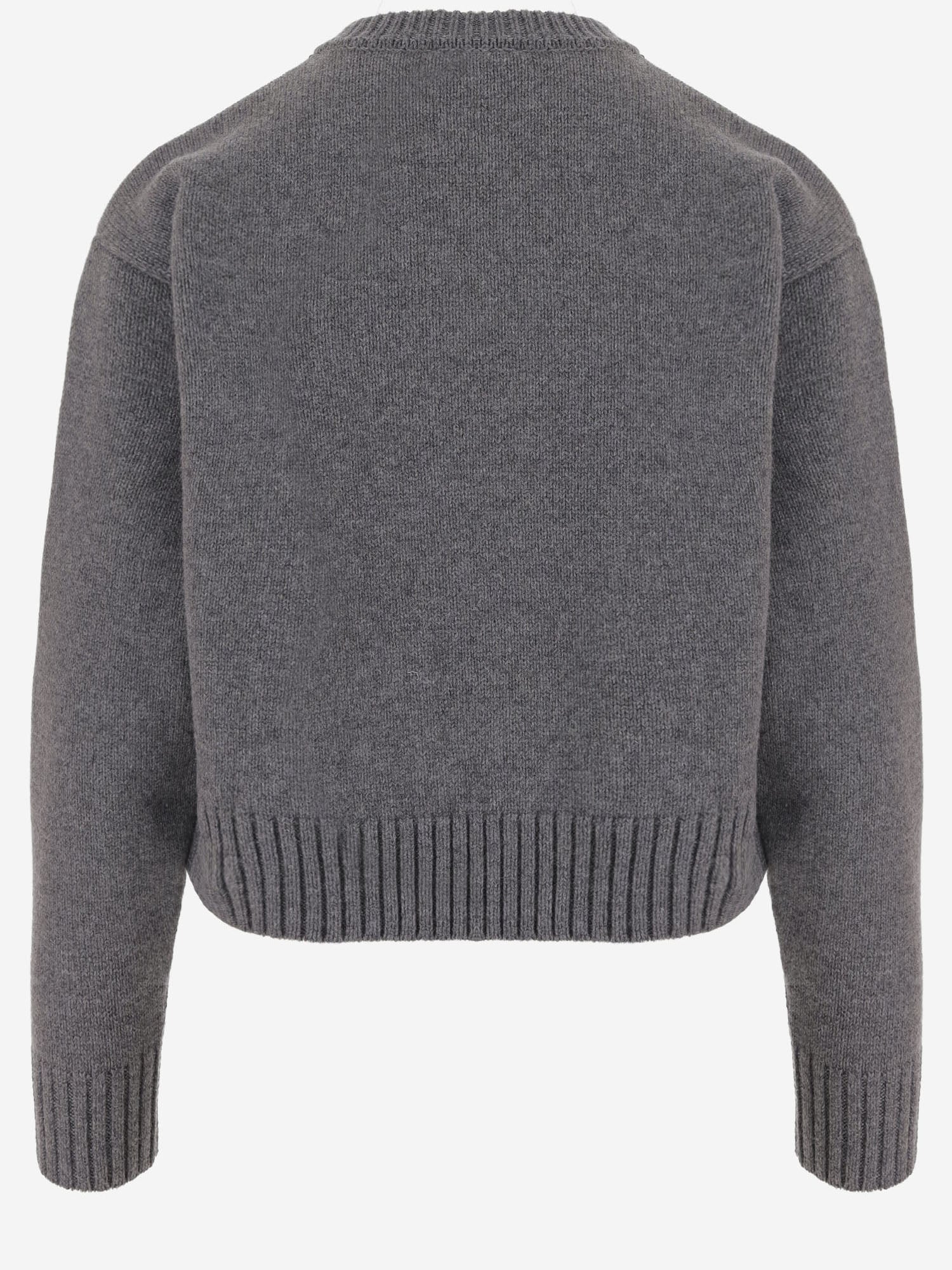 Wool and Cashmere Sweater — Gray