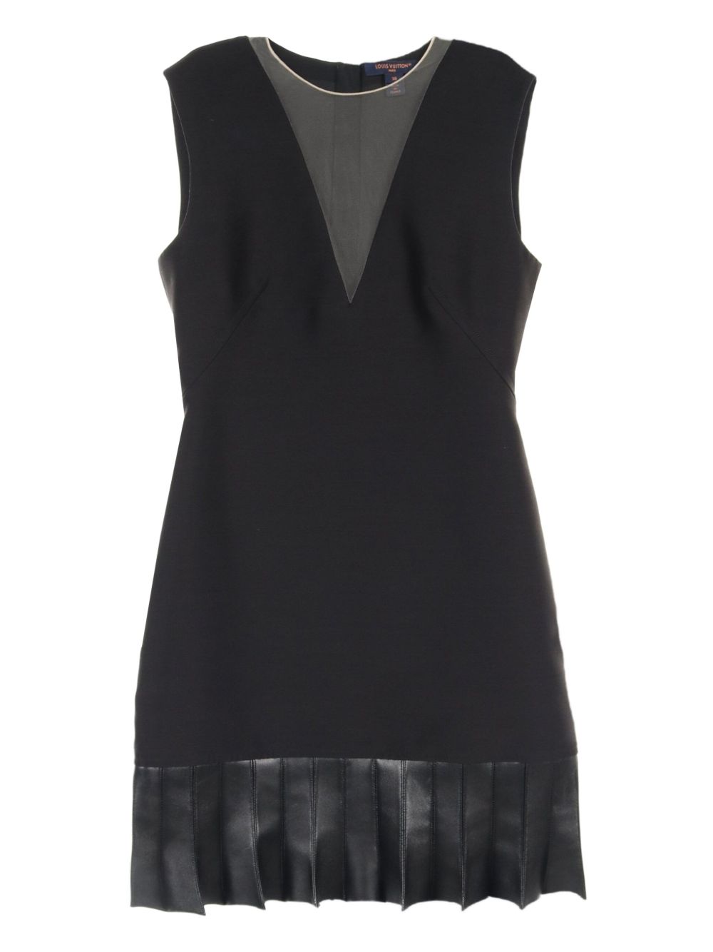 Louis Vuitton Pre-Owned 10's Fin Flounce Mikado midi dress - Black