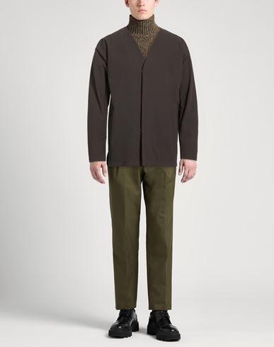 Man Jacket Dark brown Size 40 Polyamide, Elastane