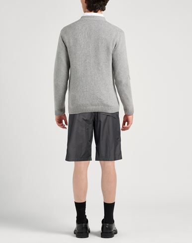 Man Shorts & Bermuda Shorts Charcoal Size L Organic cotton, Recycled polyester