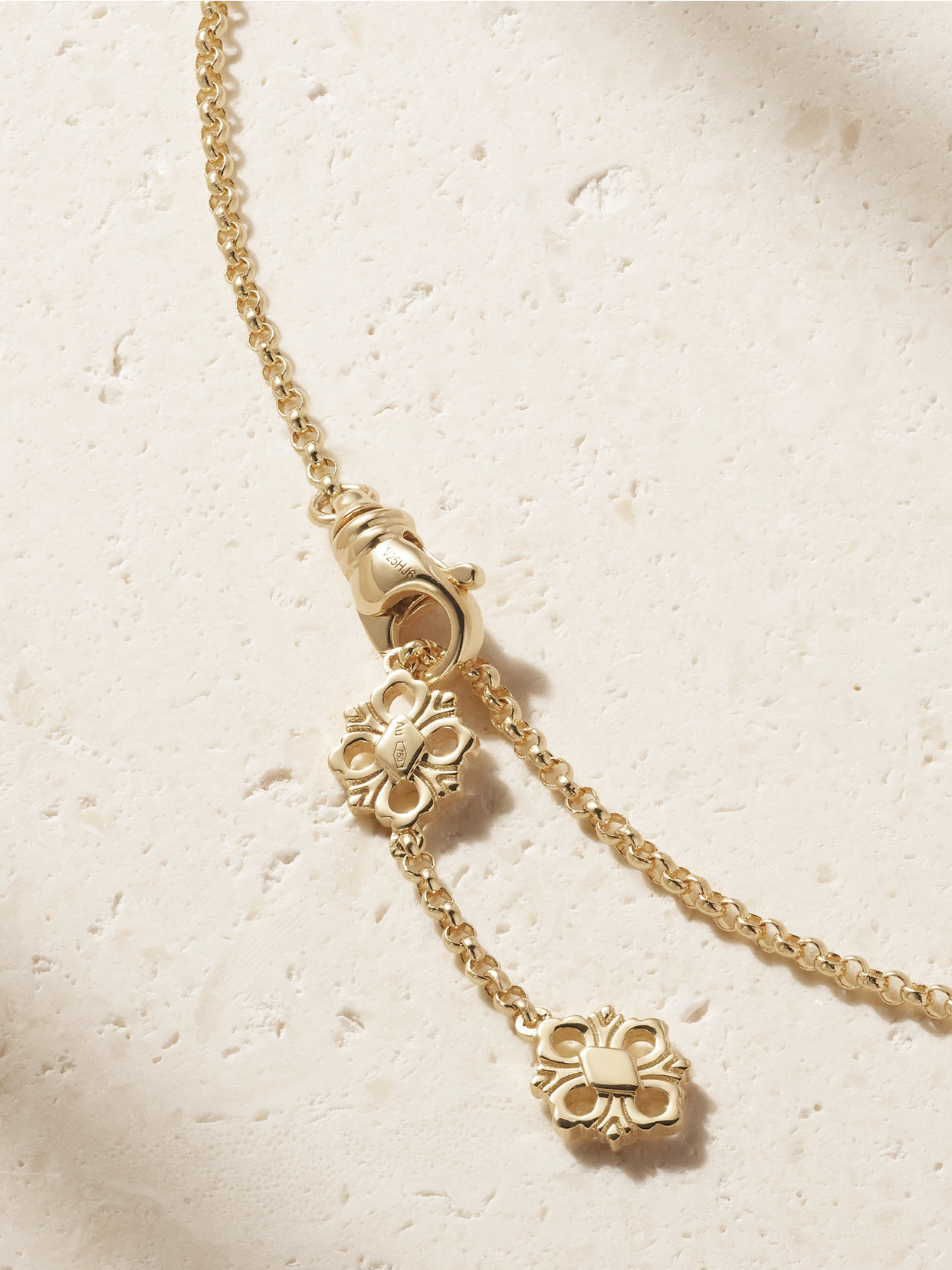 Opera Tulle 18-karat Gold And Mother-of-pearl Necklace - One size