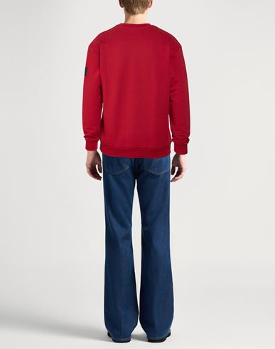 Man Sweatshirt Red Size M Cotton