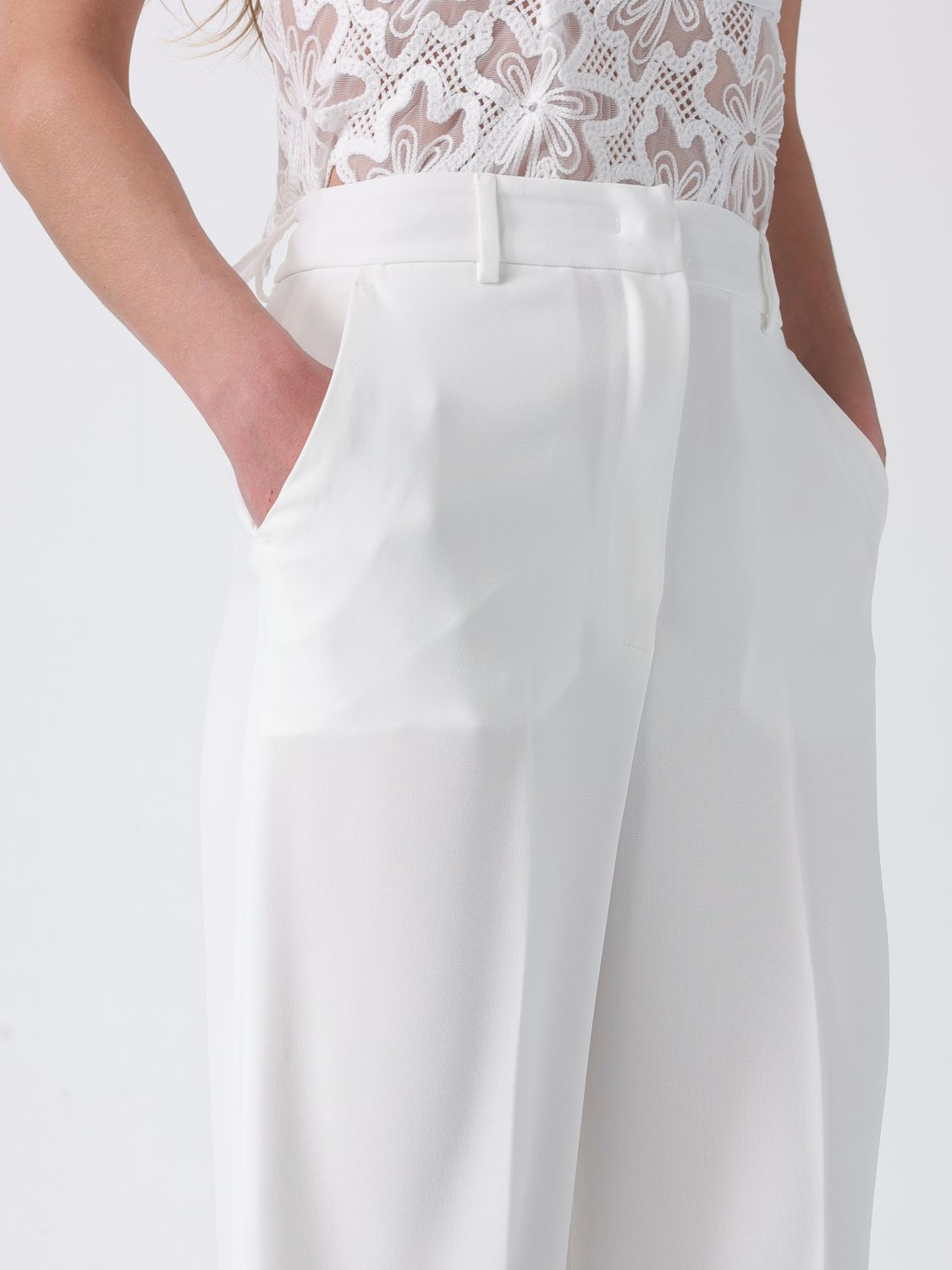 Pants Woman color Yellow Cream