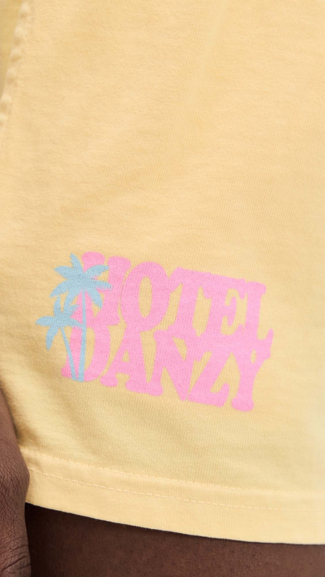 Hotel Jersey Shorts Yellow