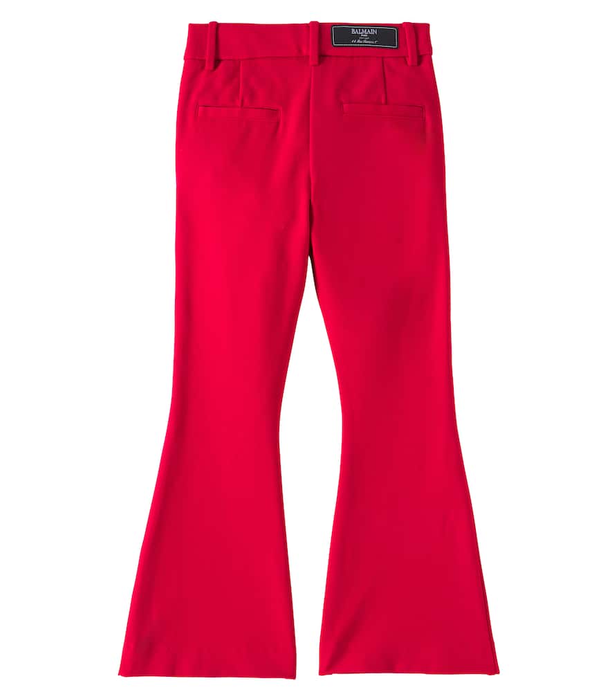 High-rise flared pants