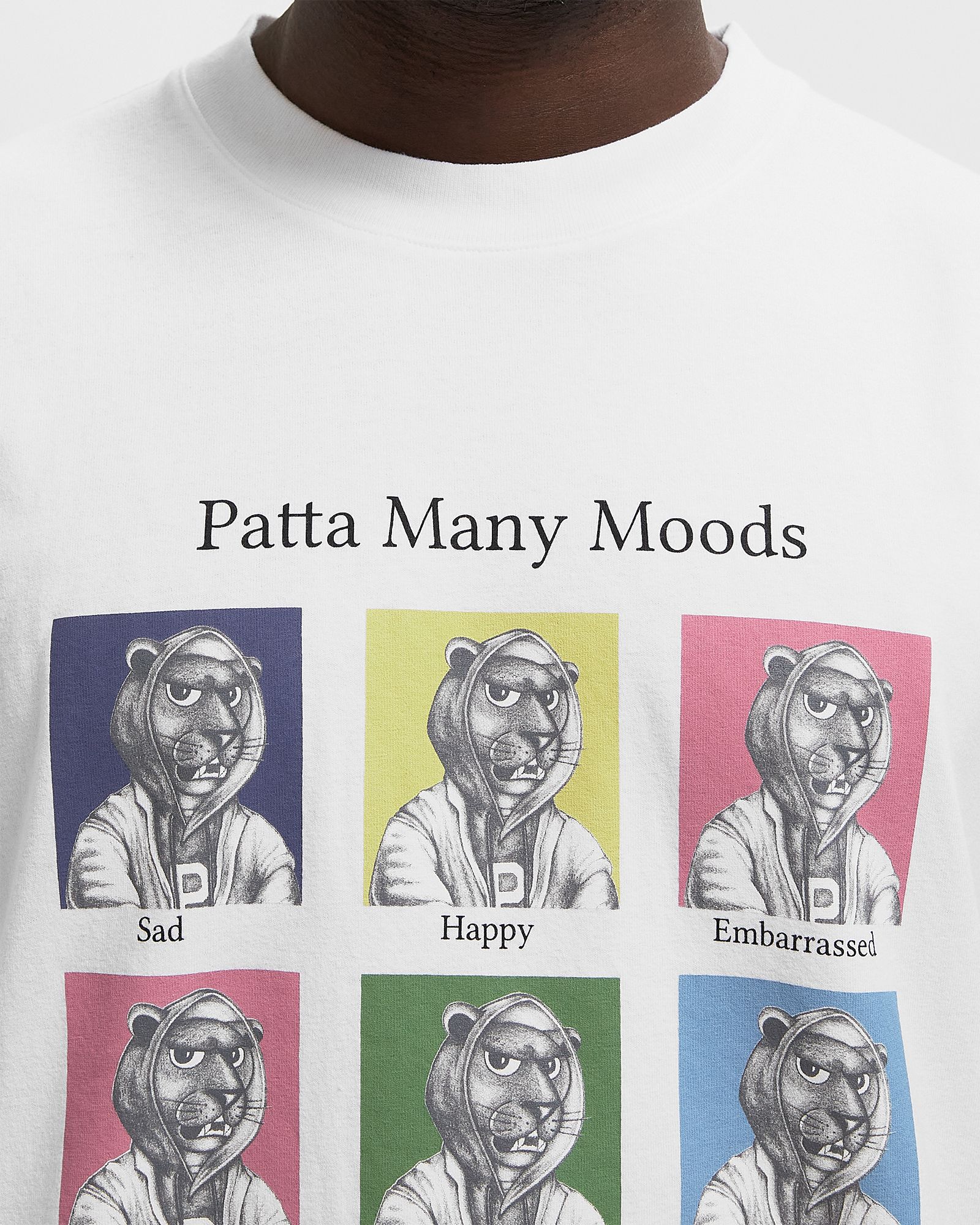 Many Moods Tee white male Shortsleeves now available at BSTN