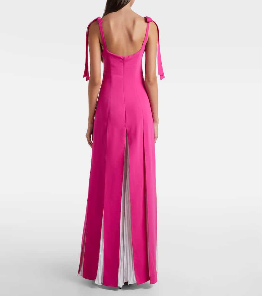 Pleated sash gown