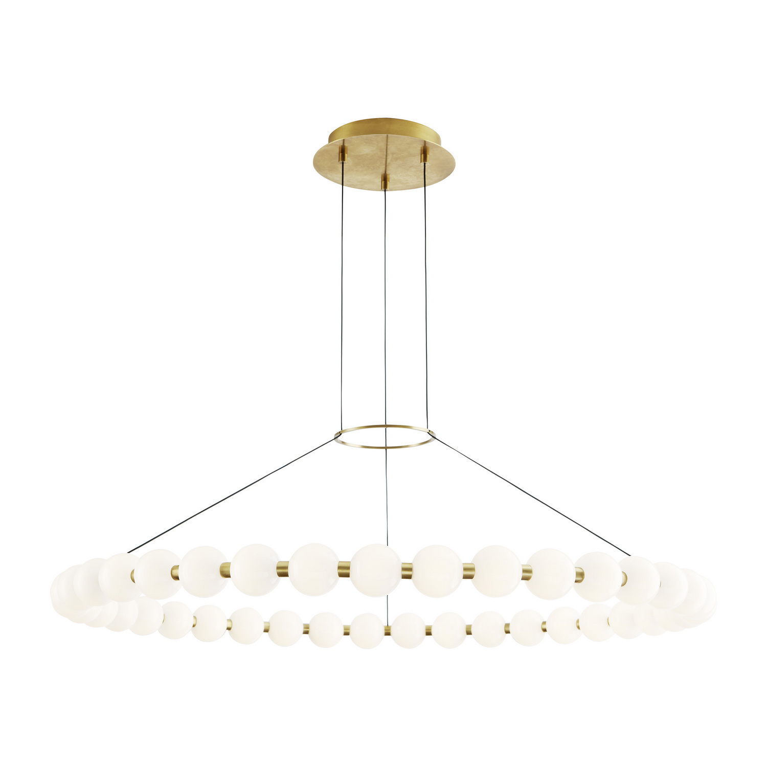 Natural Brass LED Chandelier from the Orbet Collection