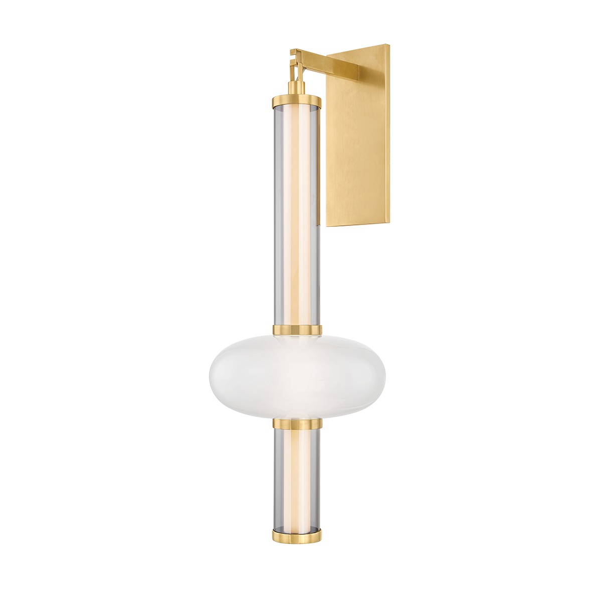 Vintage Brass LED Wall Sconce from the Corbin Collection