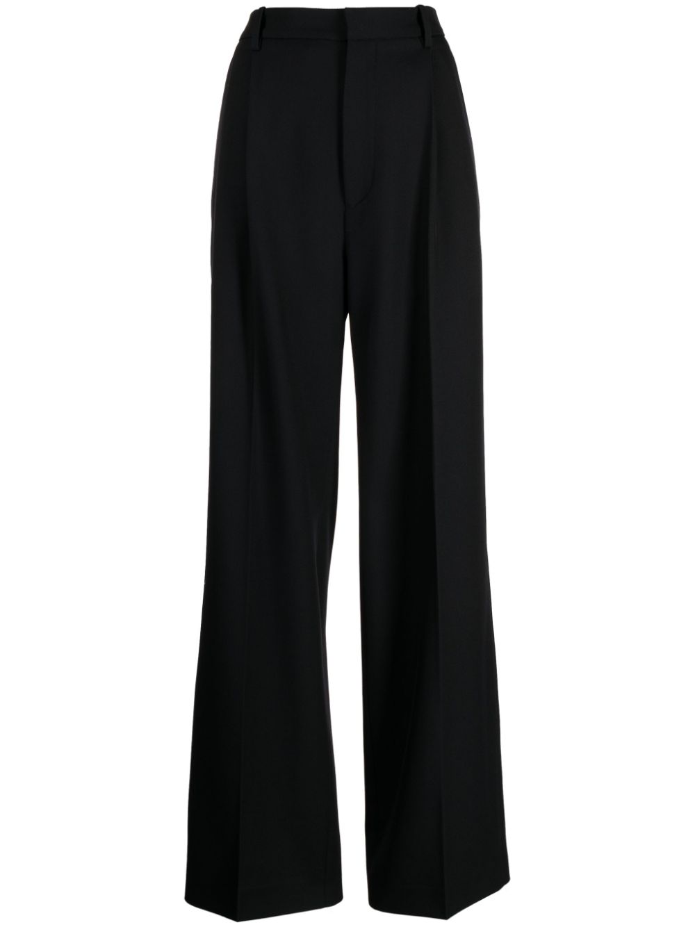 Wool tailored trousers - Black