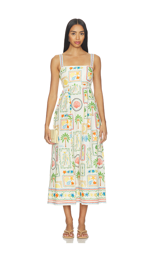 Yumi Kim Mia Dress in White,Orange. - XS also in S, M