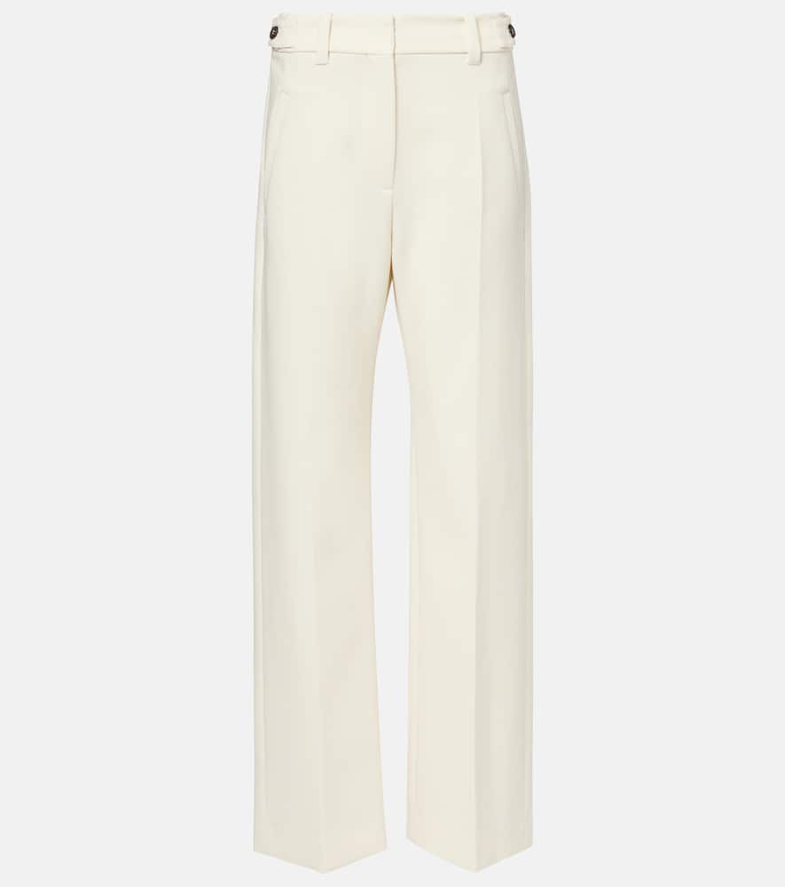 High-rise wide-leg pants