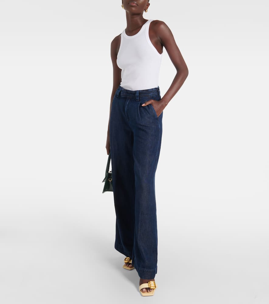 High-rise wide-leg jeans