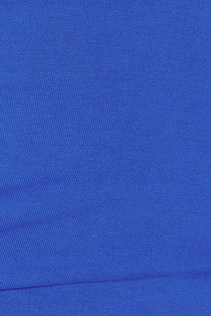 SuperSoft Twist Back T-Shirt - Blue - Women Clothing