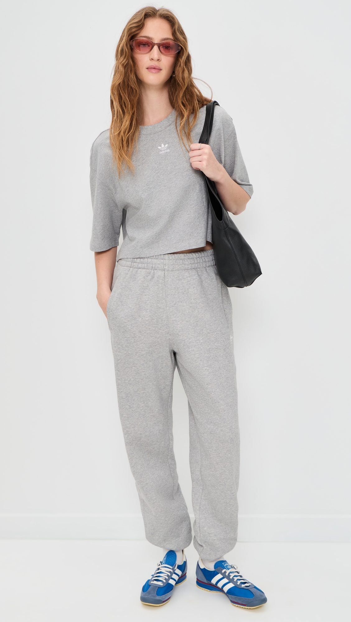 Essentials Loose Fleece Joggers Medium Grey Heather