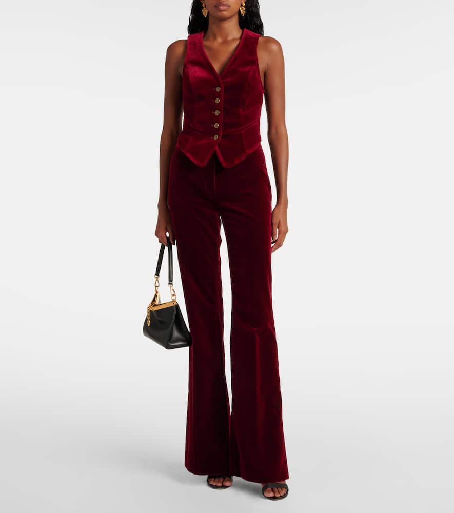 Etro Cotton velvet vest