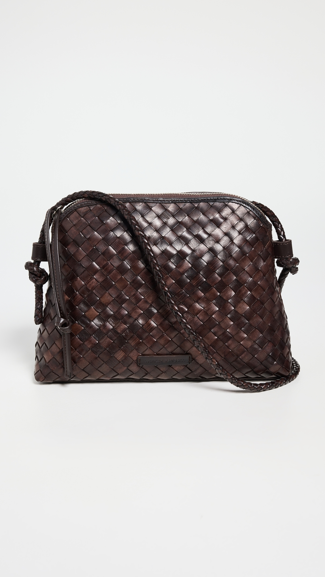 Mallory Woven Crossbody Bag Chocolate One Size