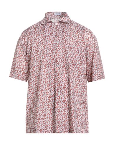 Man Shirt Rust Size 15 Cotton