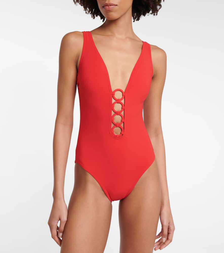 Morgan V-neck swimsuit