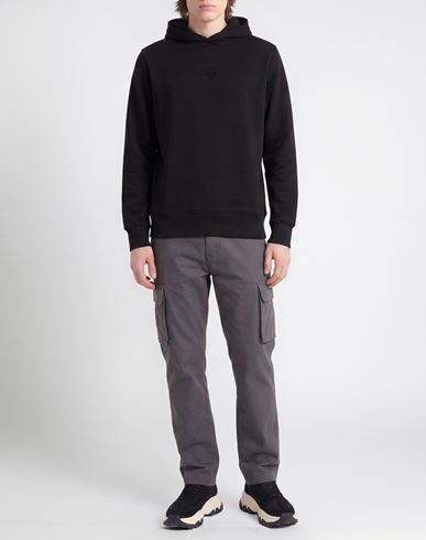 Man Sweatshirt Black Size M Cotton