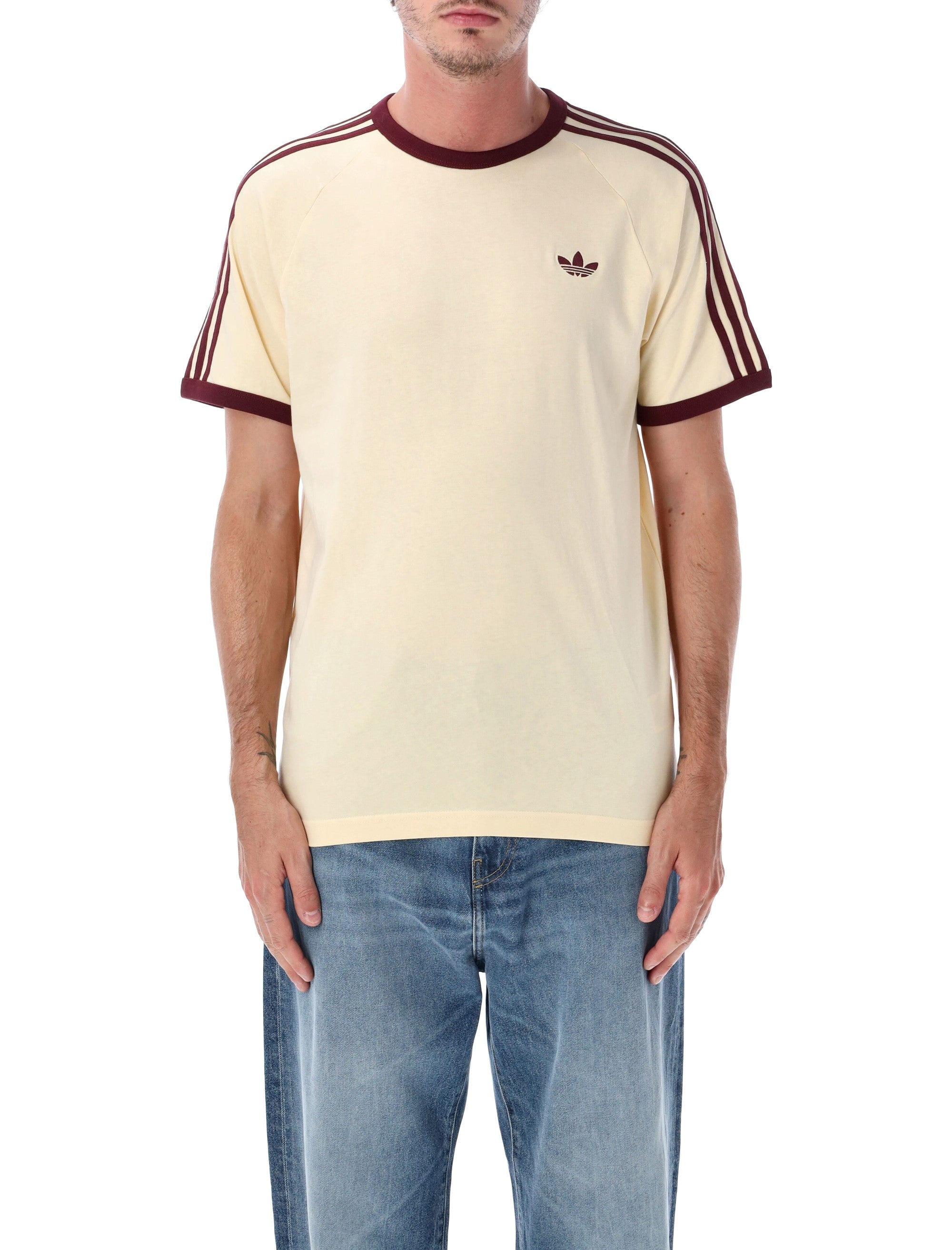 3-Stripes Embroidered Trefoil Crewneck T-Shirt