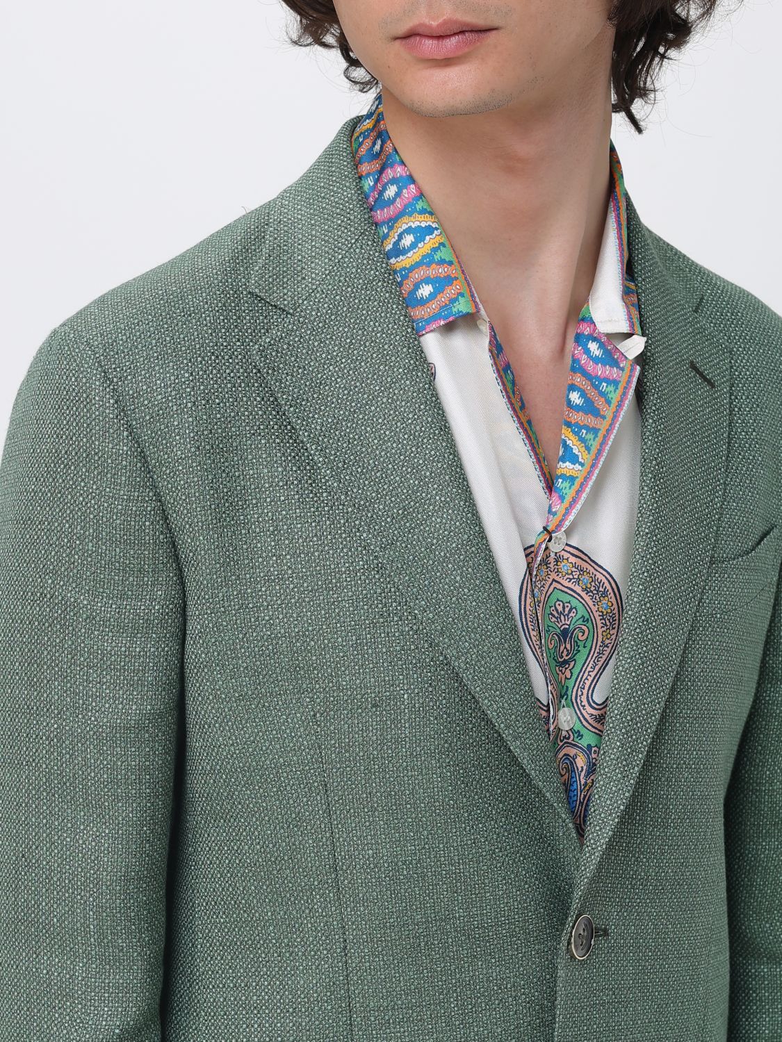Jacket Men color Green