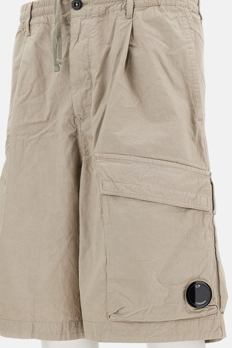 Beige Boxy Shorts