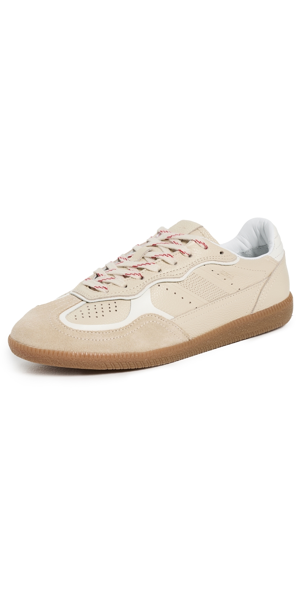 Tb.490 Rife Grain Cream Leather Sneakers Cream