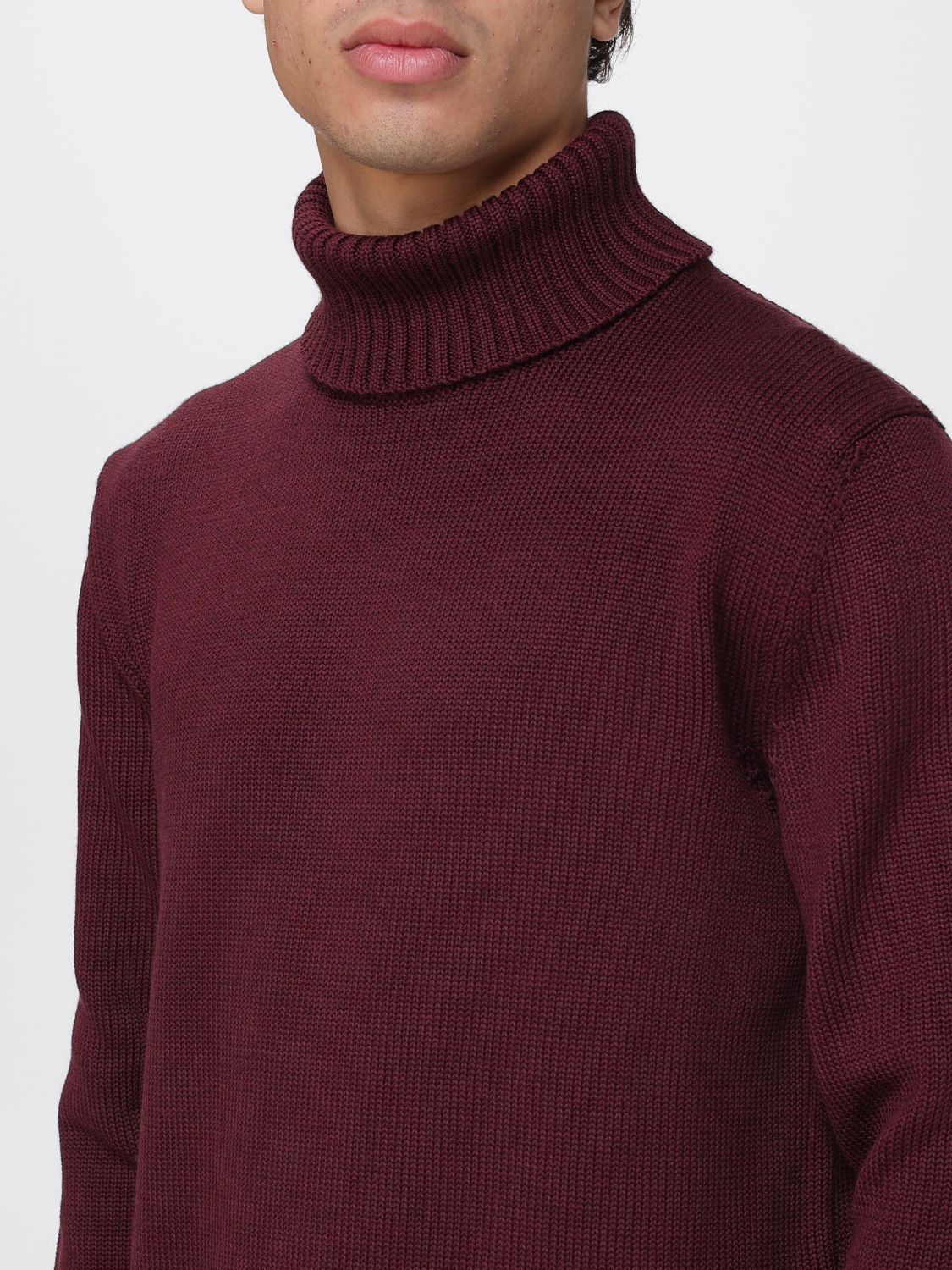 Sweater Men color Burgundy